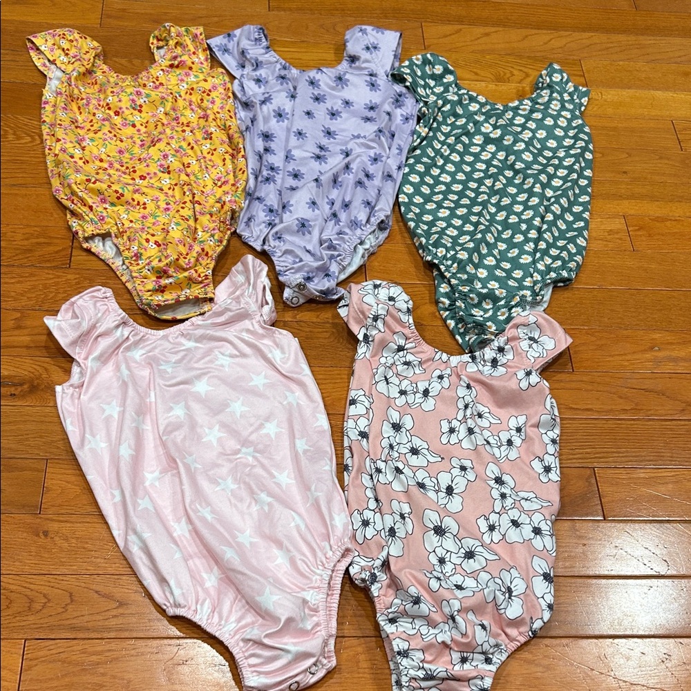 Floral and Patterned Kids One Piece Set